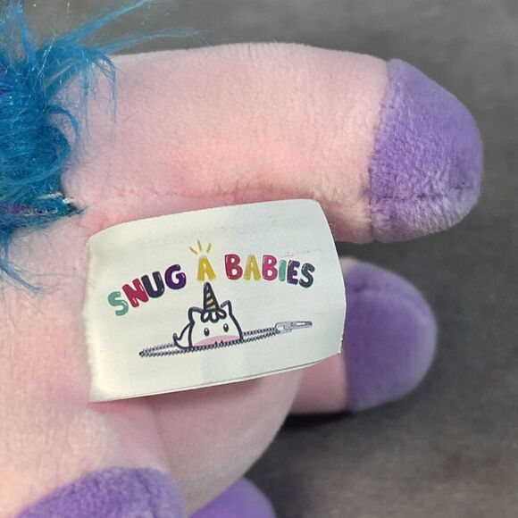 Lot Of (3) Snug a Babies Unicorn Gold Horn Mini  Plush Stuffed Animals - Picture 11 of 11